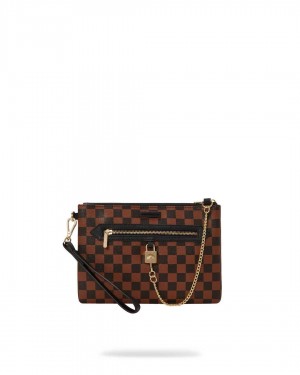 Pochette Sprayground Pochette Henny Sip Lock Pouchette καφε | 6742ZYEHP