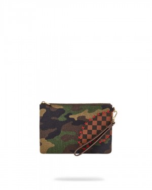 Pochette Sprayground Pochette Shark Shape Check Pochette πρασινο | 1807DVCOJ