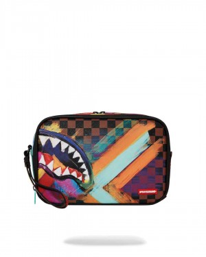 Pochette Sprayground Pochette Sharks In Paint Toiletry Brick σκούρο κοκκινα | 1459MCGVH