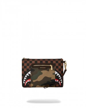 Pochette Sprayground Pochette Sip Accent Cross-over Pochette καμουφλάζ πρασινο | 0571JGCOU