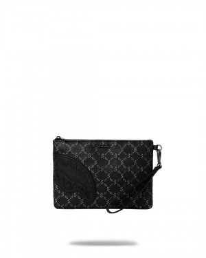 Pochette Sprayground Pochette Trippy Monogram Pouchette μαυρα | 1429MOPCB