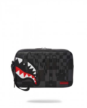 Pochette Sprayground Pochette Xtc Toiletry γκρι μαυρα | 8027DLUET