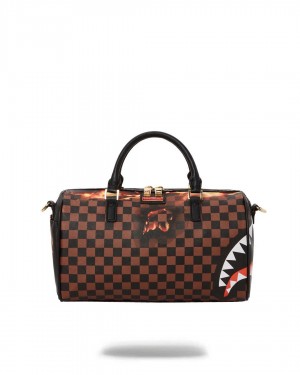 Small Bags Sprayground Burnt Sharks In Paris Mini Duffle μαυρα | 5908BMPDV