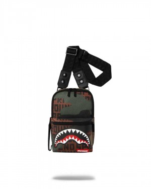 Small Bags Sprayground Camoinfiniti Sling πρασινο | 3608SBMFP