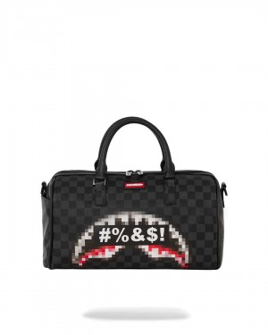 Small Bags Sprayground Censored Mini Duffle μαυρα | 4052ERBAI