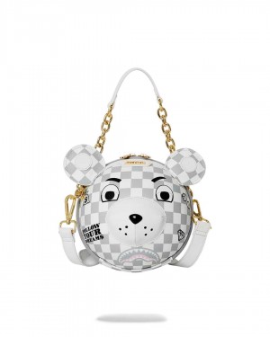 Small Bags Sprayground Couture Bear Ball γκρι | 6591VZWGT