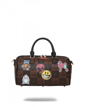 Small Bags Sprayground Ron English Globul Mogul Mini Duffle καφε | 3084WGFKH