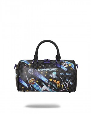 Small Bags Sprayground Wtf Alien Invasion Mini Duffle μαυρα | 9281TLQFN