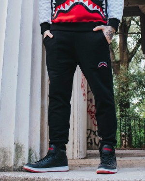 Παντελονι Jogger ανδρικα Sprayground Basic Pants μαυρα | 8946UAYHT