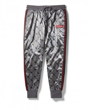 Παντελονι Jogger ανδρικα Sprayground Sg Logo-vsm Glossy γκρι | 3182XAWEK