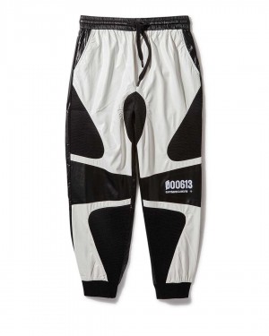 Παντελονι Jogger ανδρικα Sprayground Vip - Colorblock Moto ασπρα | 2534VMUBD