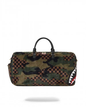 Τσαντεσ Sprayground 3am Fur Duffle πρασινο | 1348EVDCO