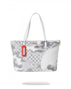 Τσαντεσ Sprayground 3am Fur Tote ασπρα | 8021FJBDO