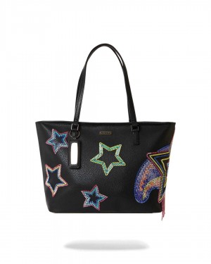 Τσαντεσ Sprayground Ai Beaded Shark Tote μαυρα | 9538FGDRM