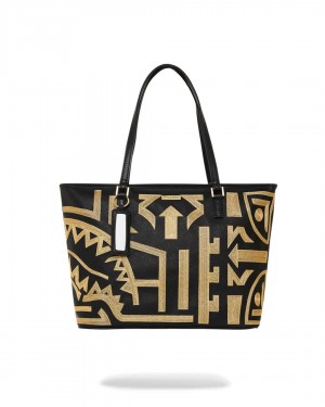 Τσαντεσ Sprayground Ai Tribal Tote χρυσο χρωμα | 9173OVKFI