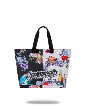 Τσαντεσ Sprayground Aviary Beach Tote ασπρα | 8670NHTIF