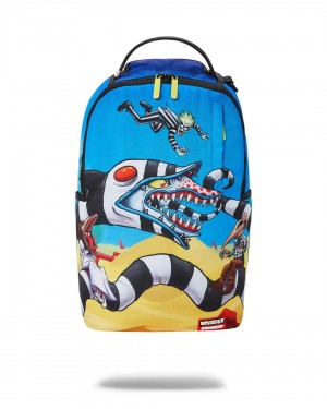 Σακιδια Sprayground Beetle Juice Shark μπλε | 0352GPKCF