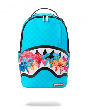 Σακιδια Sprayground Blossom Shark τυρκουάζ | 3952XQIHN