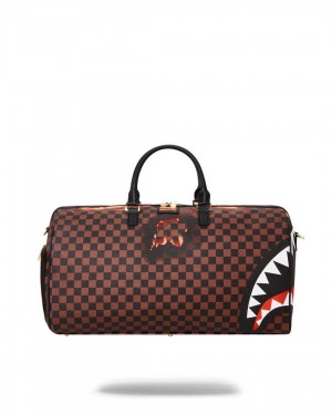 Τσαντεσ Sprayground Burnt Sharks In Paris Duffle μαυρα | 6275CGASH