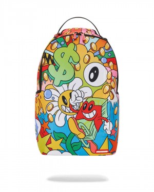 Σακιδια Sprayground Cartoon Characters Dlxsr κίτρινα | 3860XEIPY