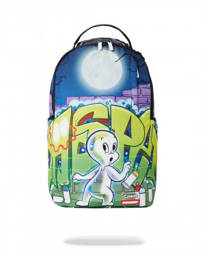 Σακιδια Sprayground Casper Graffiti ασπρα | 4670XEJMW