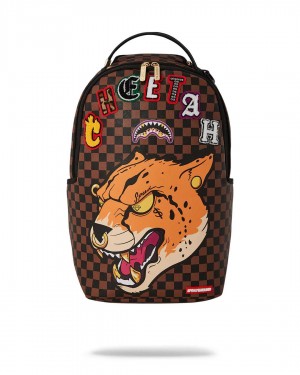 Σακιδια Sprayground Cheetah Speed Shark Tyreek Hill  καφε | 8497DBHRP