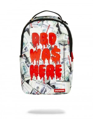 Σακιδια Sprayground Dbd Was Here In Blood On Money Pattern κοκκινα πρασινο | 6149NJFRY