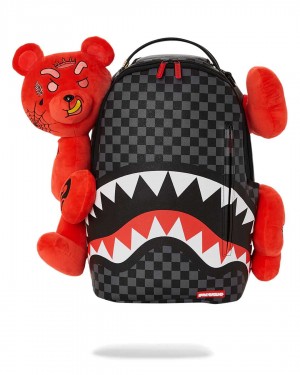 Σακιδια Sprayground Diablo Bearhug Bear κοκκινα | 6329VNPYO