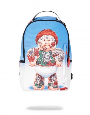 Σακιδια Sprayground Garbage Pail Kids Tattoo Lou μπλε | 2351GZJDC