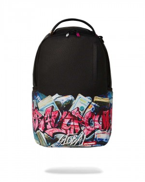 Σακιδια Sprayground Graffitti Money Stash μαυρα | 0986WXKPS