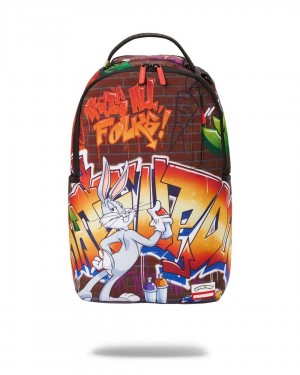 Σακιδια Sprayground Looney Tunes Graff Dlxr καφε | 5834QITRX