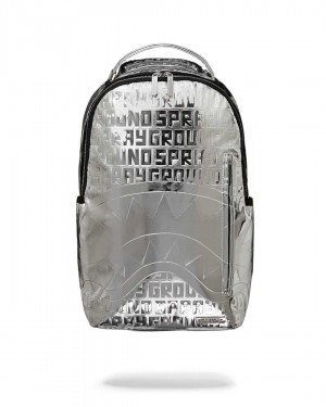 Σακιδια Sprayground Metallic Infiniti Dlxvf μεταλλικός ασημι | 1058ZXOML