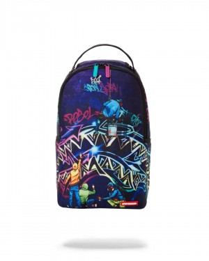 Σακιδια Sprayground Mini Graffiti Art μπλε | 7509SQWVC