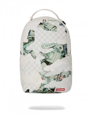 Σακιδια Sprayground Money 3am Dlxsvf ασπρα | 6539EXBZA