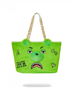 Τσαντεσ Sprayground Money Bear Tote πρασινο | 2931YQOAV