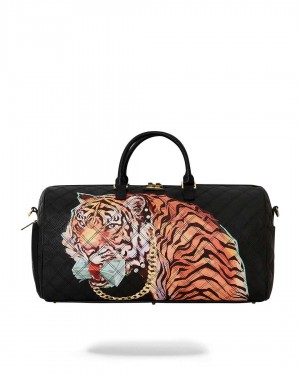 Τσαντεσ Sprayground Money Tigers Duffle μαυρα | 3874CRHXQ