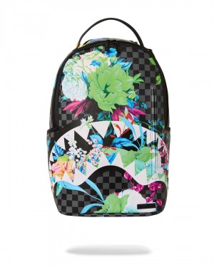 Σακιδια Sprayground Neon Floral Dlxsv μαυρα | 7698FNLGX