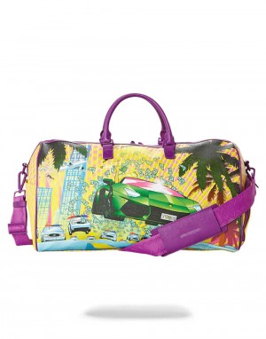 Τσαντεσ Sprayground On The Run Duffle κίτρινα | 5493QFTWY