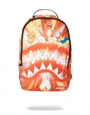 Σακιδια Sprayground Pokemon Fire Shark πορτοκαλι | 9546QYAFK