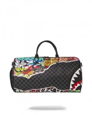 Τσαντεσ Sprayground Pull Away Duffle μαυρα | 5826TCRZG