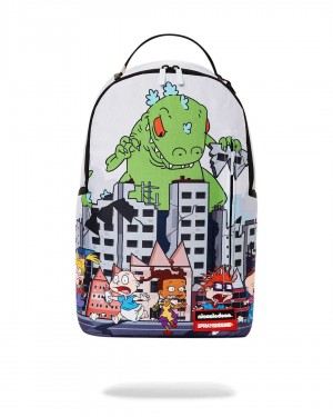 Σακιδια Sprayground Reptar Attack ασπρα | 4319FPDTQ