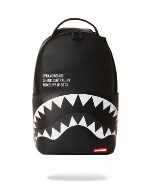 Σακιδια Sprayground Shark Central 2.0 On Sp Dlxsv μαυρα γκρι μαυρα | 9741JQIZK