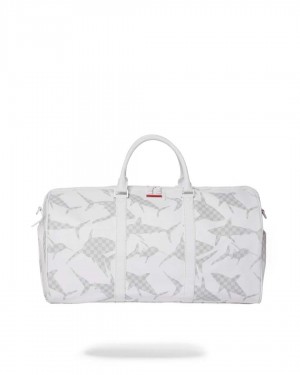 Τσαντεσ Sprayground Shark Pattern Duffle ασπρα ασπρα | 8290LDIWV