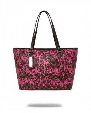 Τσαντεσ Sprayground Sharks In New York Tote φουξια | 9237FHDYZ