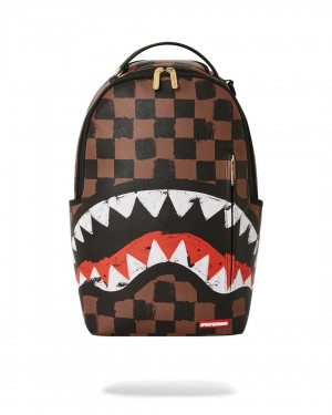 Σακιδια Sprayground Sharks In Paris Painted Dlxvf καφε | 0317ELYCI