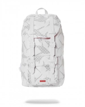 Σακιδια Sprayground The Hills Shark Pattern ασπρα | 7429FKINM