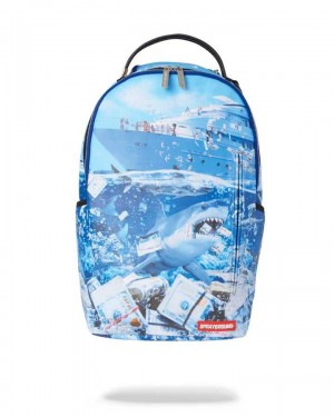 Σακιδια Sprayground The Shark Of Wall Street μπλε | 4895TMOCQ