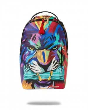 Σακιδια Sprayground Tiger Paint κοκκινα | 7096IXRWZ