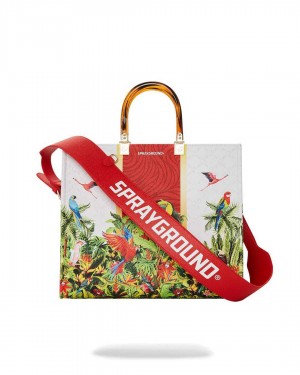 Τσαντεσ Sprayground Tree Tops Tortuga Tote ασπρα | 5401EPKMD