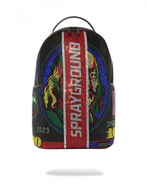 Σακιδια Sprayground Trinity $100 Bill Dlxsf μαυρα | 3697BXWIV